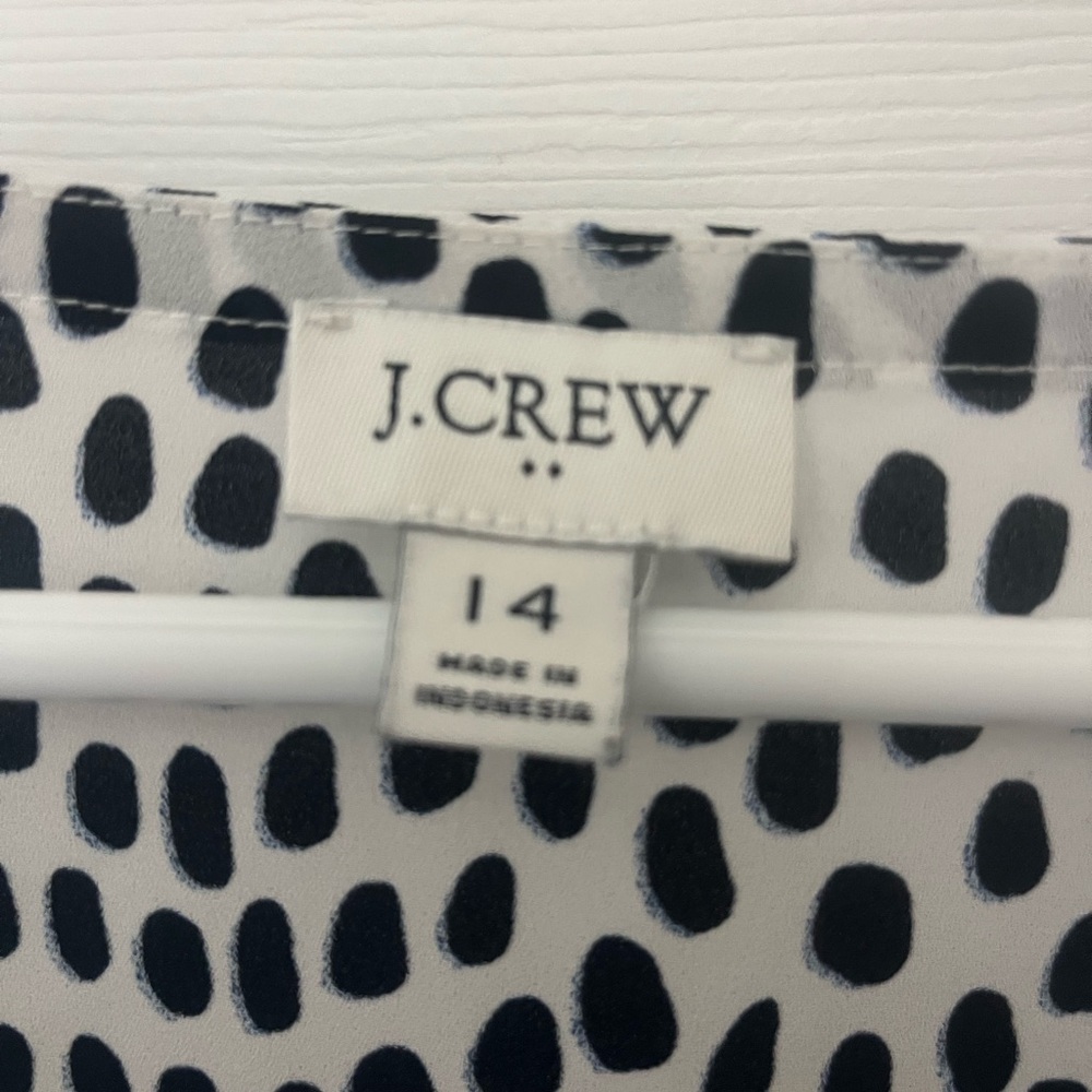 JCrew Sheer Blouse - size 14 - Picture 4 of 5
